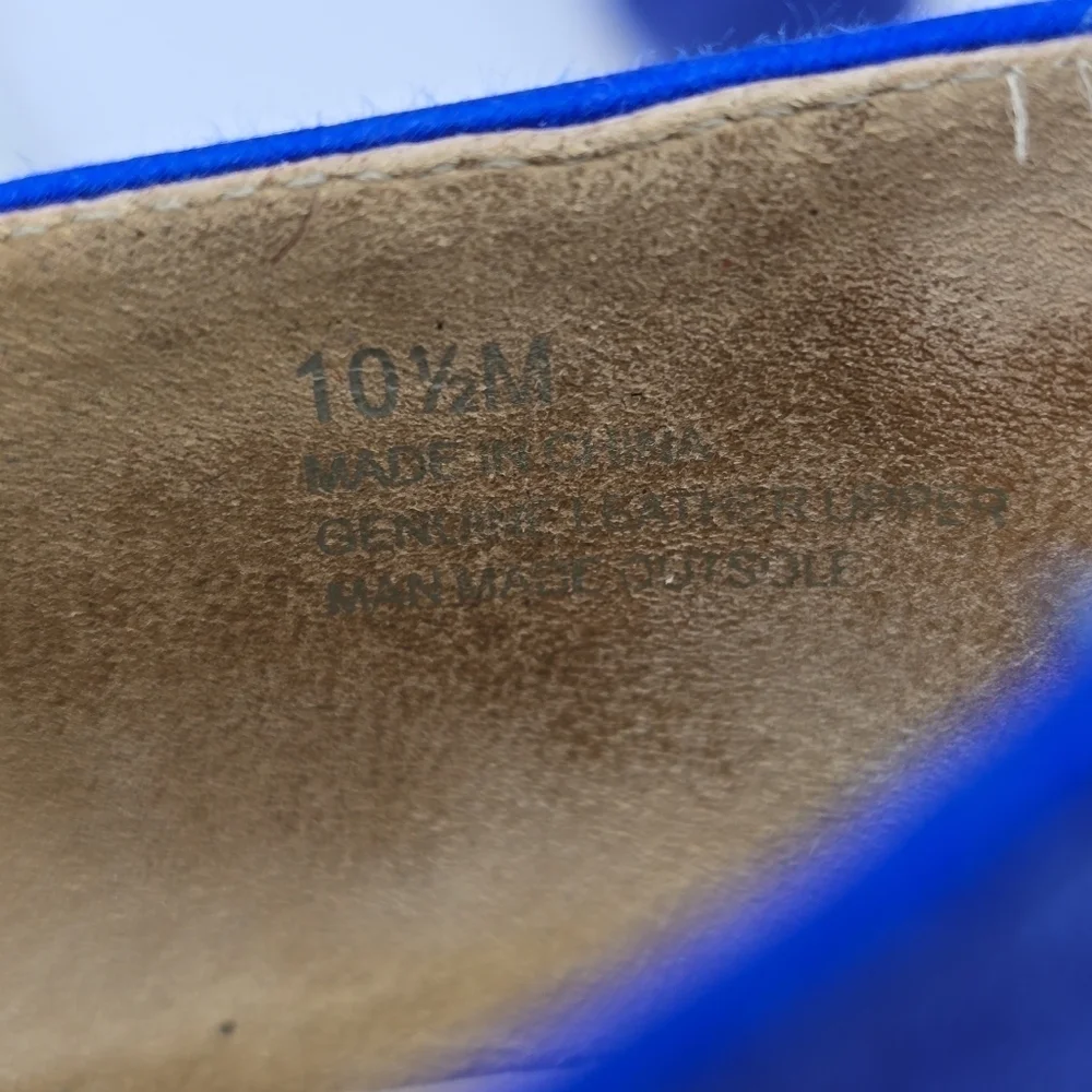 Talbots Shoe Women's 10.5M Edison Ballet Flat Slip On Suede Blue